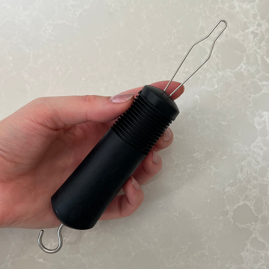 2-in-1 button hook and zip tool